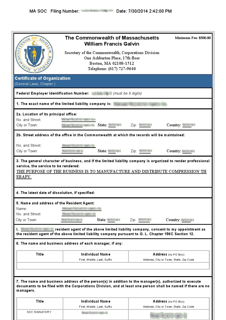 massachusetts -certificate-of-organization