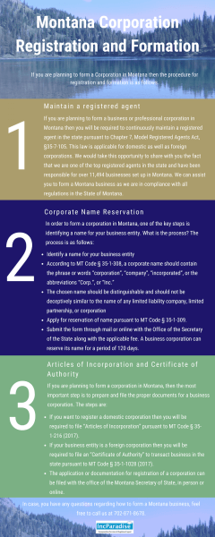 Montana Corporation Registration & Formation